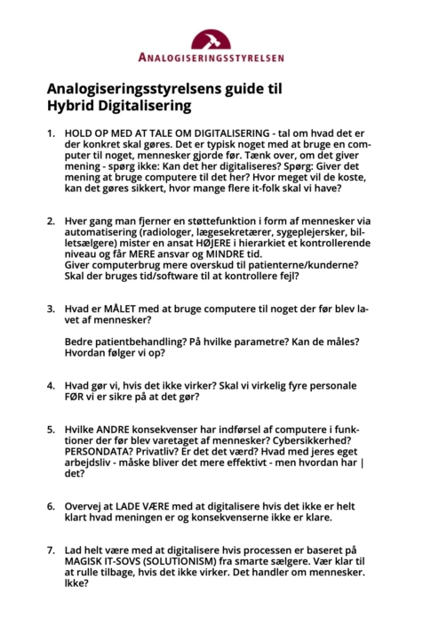 Guide til Hybrid Digitalisering